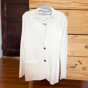 J.Crew women’s blazer, size S. NWT. Off white.